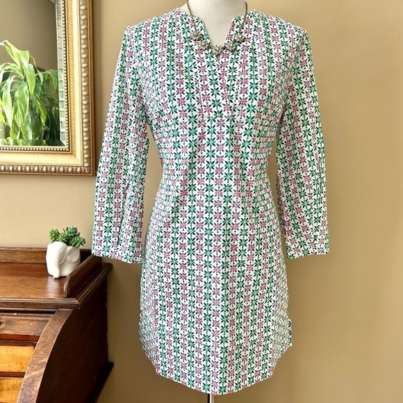 Boden Roberta Kaftan in Ivory Plumeria Dress Tunic Beach Cover Up Size 8 NWT - Picture 2 of 12